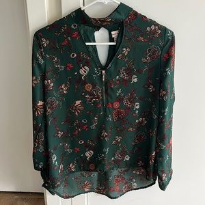 Paisley long sleeve blouse